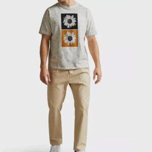 Ted Baker Paarnel smiley daisy-print cotton T-shirt Size XL